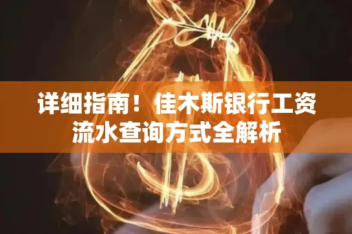 详细指南！佳木斯银行工资流水查询方式全解析