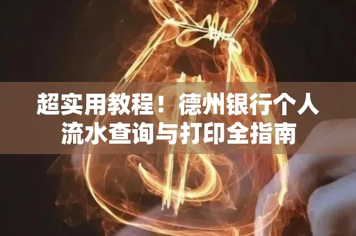 超实用教程！德州银行个人流水查询与打印全指南